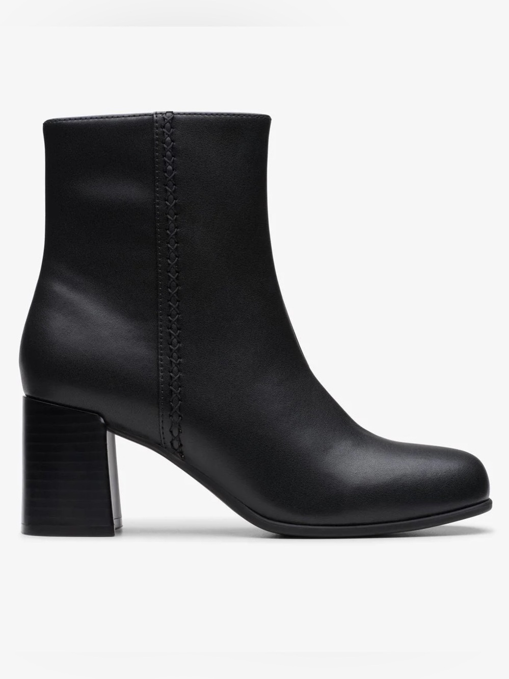 Clarks Keirsta Faye Heeled Ankle Boots Black Leather Women's - 9